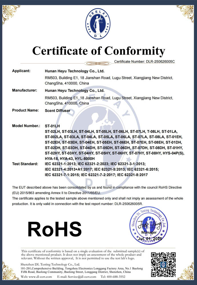 ROHS certification