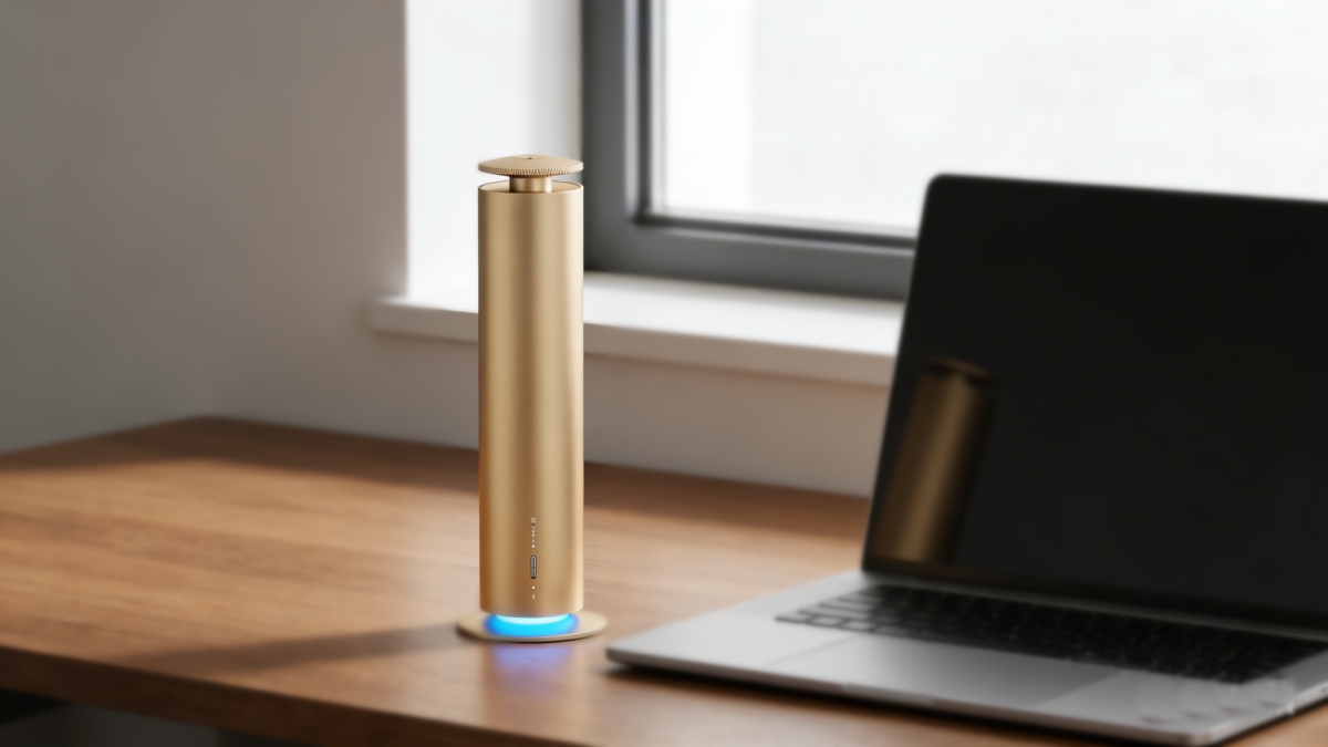 Luxury Wireless USB Aroma Diffuser Tower with Ambient Light ST-01SR Luxury Wireless USB Aroma Diffuser Tower with Ambient Light ST-01SR